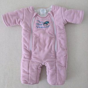 Baby Merlin's Magic Sleepsuit Pink Microfleece (L)